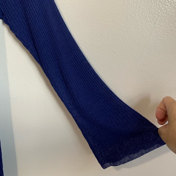 SALE🔥 Eileen Fisher Purple Linen Viscose V- Neck Tunic - Picture 6 of 11